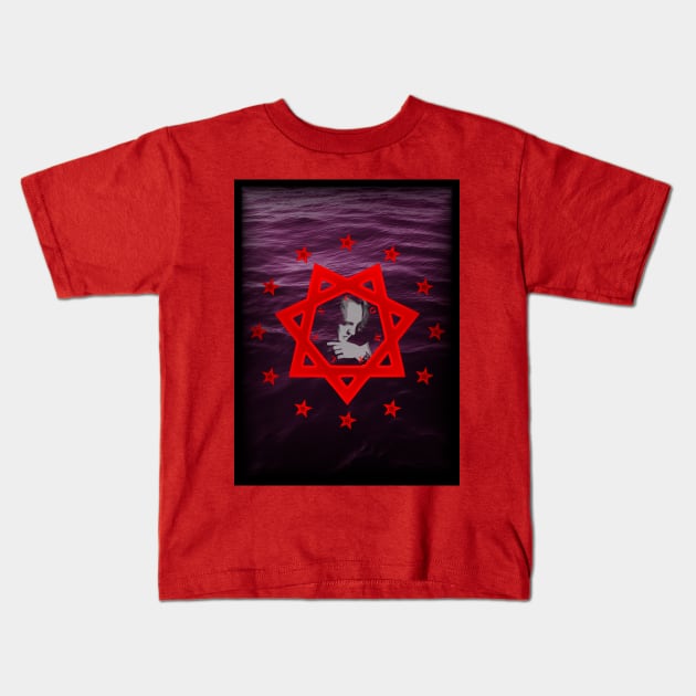 Cassandra Complex - Beneath The Purple Waves Kids T-Shirt by OriginalDarkPoetry